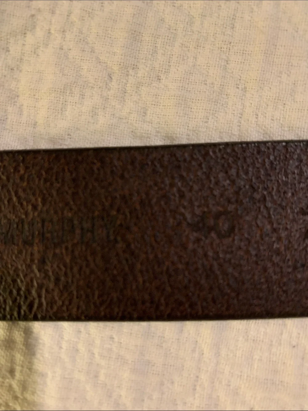 Johnston and Murphy belt brown leather with little patterns size 40
